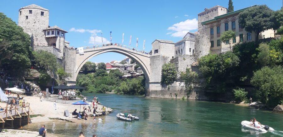 From Dubrovnik: Mostar and Kravica falls Small Group Tour - Reaching Mostar and finding the Old Bridge