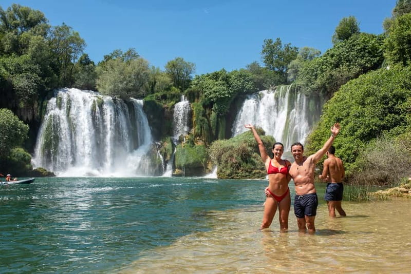 From Dubrovnik: Mostar and Kravice Waterfalls Private Tour - Kravice Waterfalls and the Trebižat River