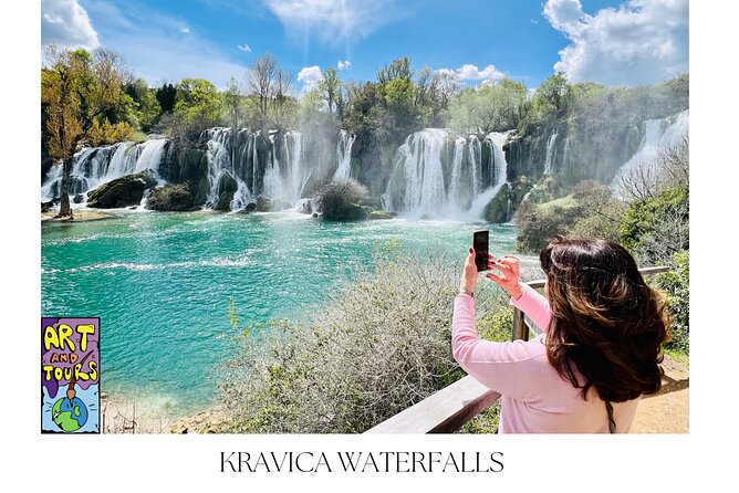 PRIVATE SUNNY HERZEGOVINA TOUR (Mostar + Kravice Falls + 3cities) - Blagaj Tekija sits beside the Buna spring