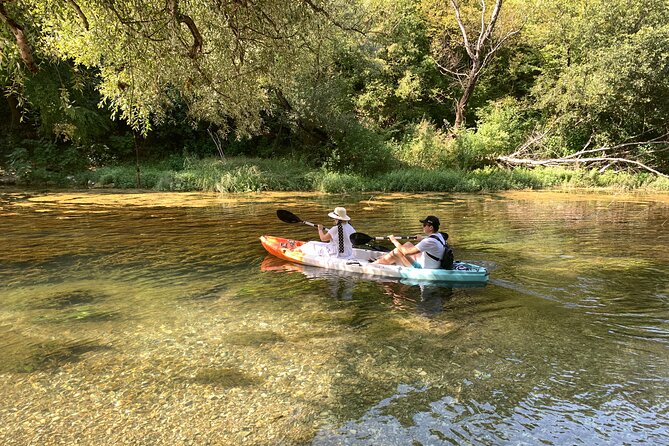 Safari kayak adventure w BBQ & Beer - Paddling back through willow country