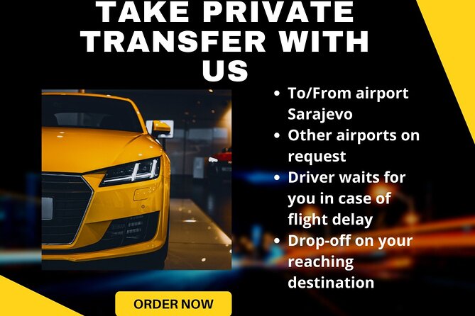 Sarajevo: Shuttle to/from Sarajevo Intl. Airport - A calm first step after landing in Sarajevo